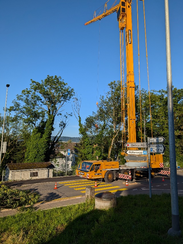 Kran an der Bruechstrasse